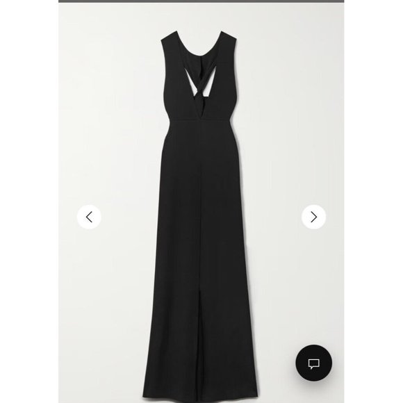 The Row Ingmar Dress Black Twist Back Maxi - Picture 3 of 7